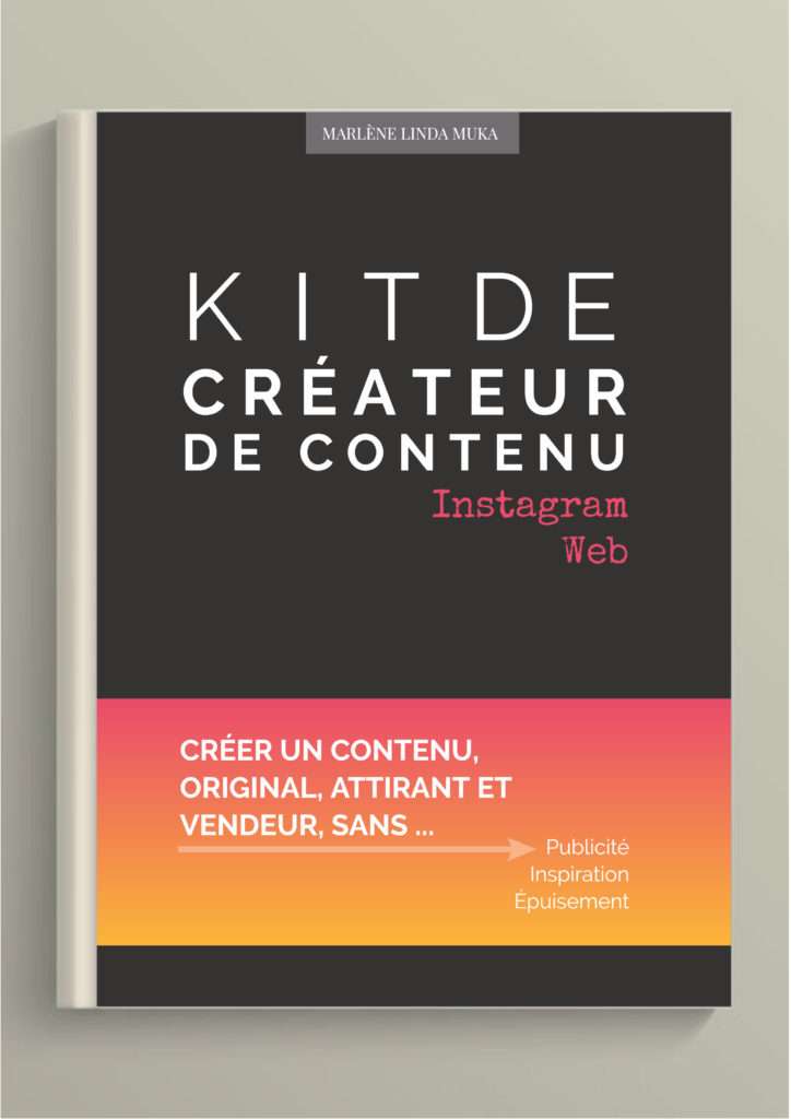 Couverture du livre "Kit de createur de contenu instagram web" de Marlène Muka